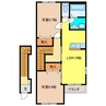 サウザンプレイスⅡ 2LDKの間取り