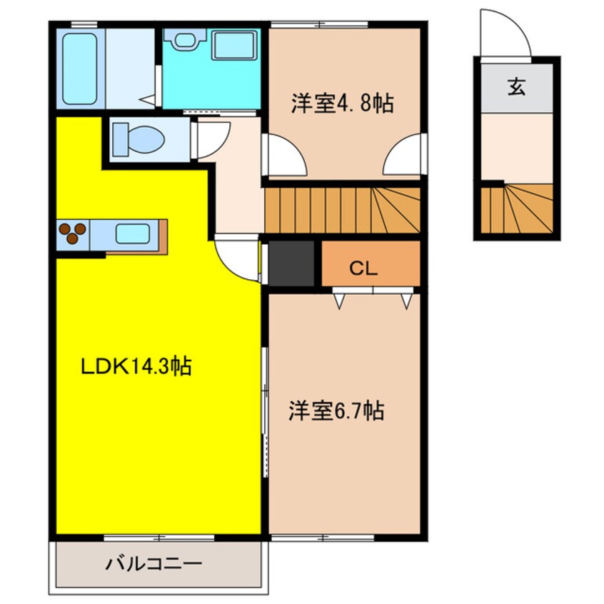 間取図 ウィステリアⅢ