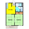クローカスⅡ 2DKの間取り