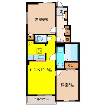 間取図 リビエールⅡ