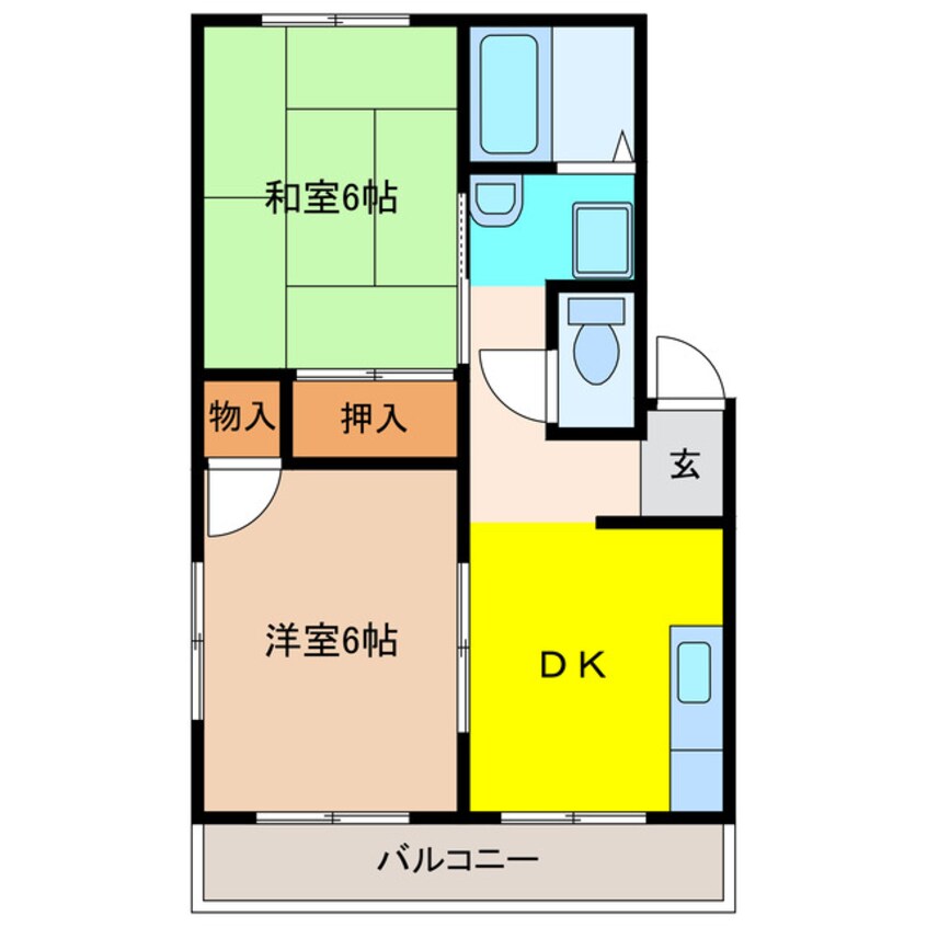 間取図 ハイツセンダ