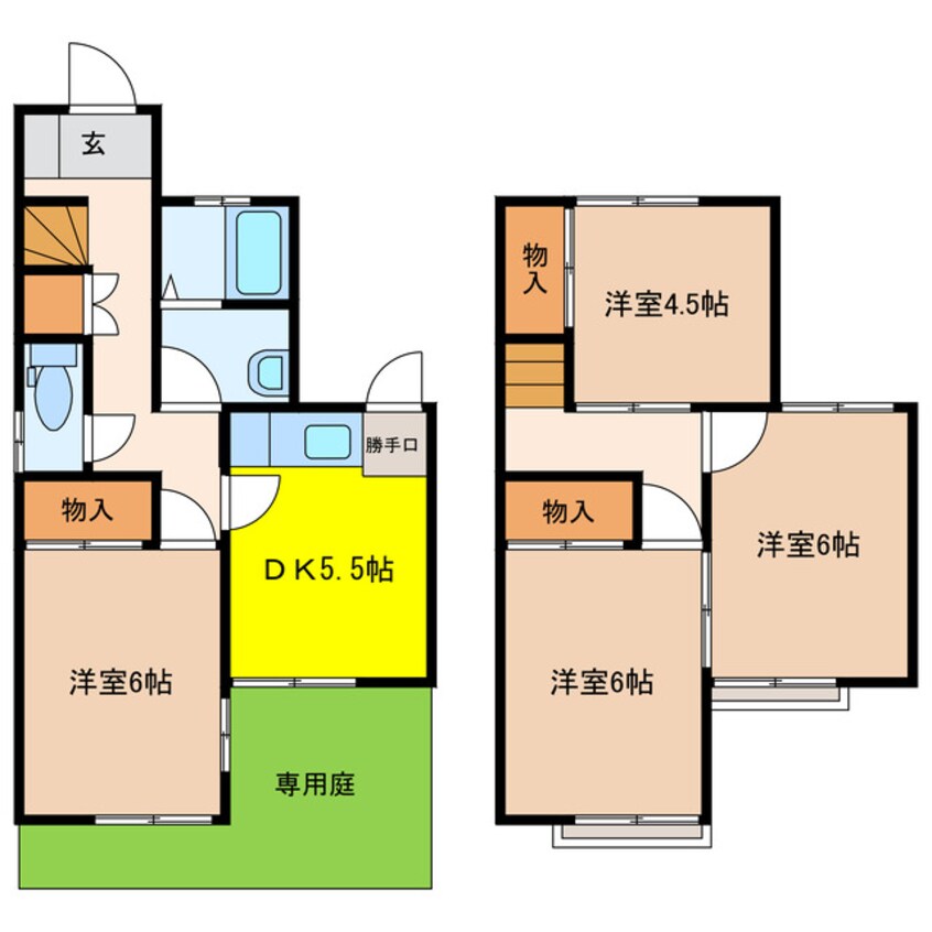 間取図 赤童子51借家