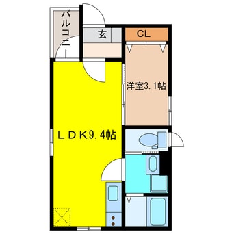 間取図 Azur江南