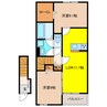 アニメート松竹 2LDKの間取り