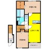 名鉄犬山線/江南駅 徒歩13分 2階 築浅 2LDKの間取り