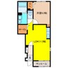 エクシアⅡ 1LDKの間取り
