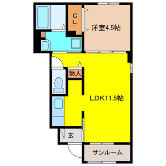 間取図 リュニック唯Ⅱ