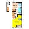 グリーンメゾンⅤ 1LDKの間取り