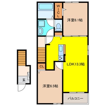 間取図 アンソレイエ