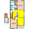 アンソレイエ 2LDKの間取り