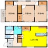 古知野町杉山貸家 3LDKの間取り