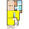 フィッシュタンクA 1LDKの間取り