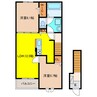 フィッシュタンクA 2LDKの間取り