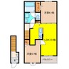 フィッシュタンクA 2LDKの間取り