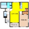 キポス 1LDKの間取り