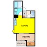 LECOCON江南Ⅱ 1LDKの間取り