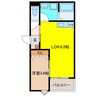 LECOCON江南Ⅱ 1LDKの間取り
