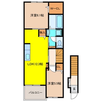 間取図 メゾン　ソレイユ