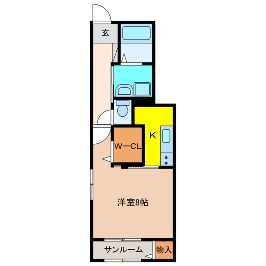 間取図 ベルメゾン江南