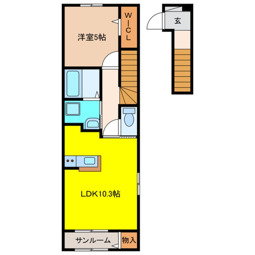 間取図 ベルメゾン江南