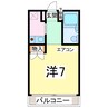 時の村21号館 1Rの間取り