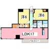 時の村21号館 2LDKの間取り
