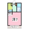 時の村21号館 1Rの間取り