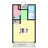 時の村21号館 1Rの間取り