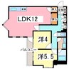 時の村21号館 2LDKの間取り