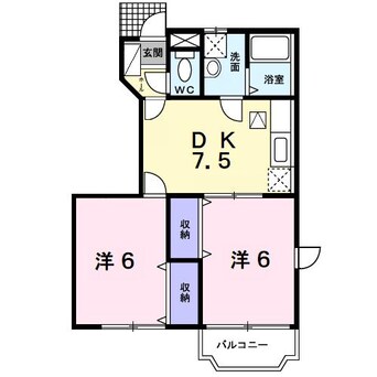 間取図 クレストヒルズＡ