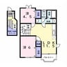 クレストヒルズＦ 2LDKの間取り