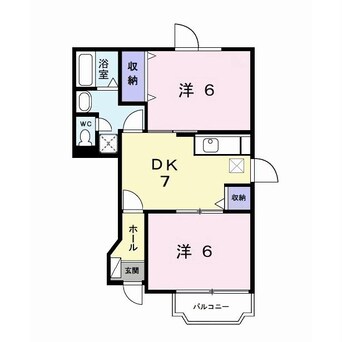 間取図 クレストヒルズＥ