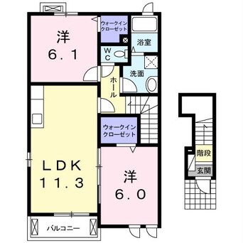 間取図 ヴァンベールＡ（君津市）