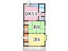 サンハイツ（長須賀） 2DKの間取り