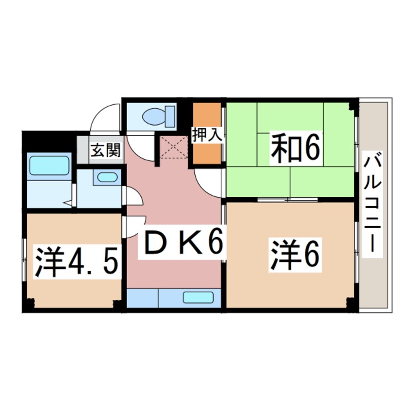 間取図 メゾン陣屋下 (旧メゾン真舟Ⅱ)