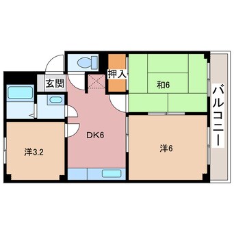 間取図 メゾン陣屋下 (旧メゾン真舟Ⅱ)