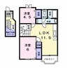 シルクロードＡ 2LDKの間取り