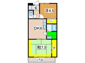 間取図 グランドール長須賀