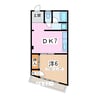 マルコビル木更津 1DKの間取り