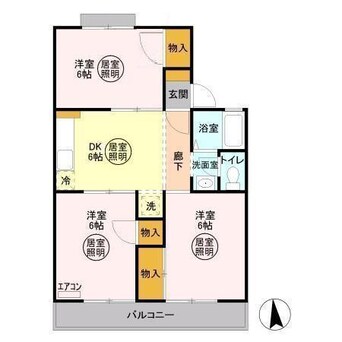 間取図 サニーヒルハイツ