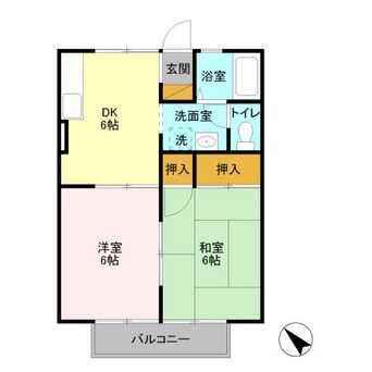 間取図 コアロード人見Ａ