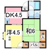 コーポ小林 2DKの間取り
