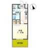クレストＢ 1Kの間取り