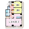 ベリングアイ 2LDKの間取り
