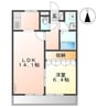 グリーンコーポ 1LDKの間取り