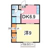 ヴィレッジ君津 1DKの間取り