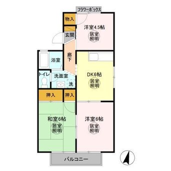 間取図 サンヴィラージュＡ