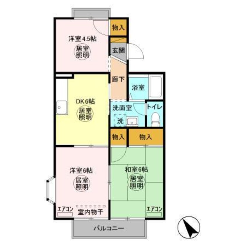 間取図 クレスト陽光台Ｃ