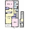 サンリット(羽鳥野) 2LDKの間取り