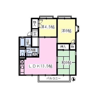 間取図 クレスト陽光台Ａ